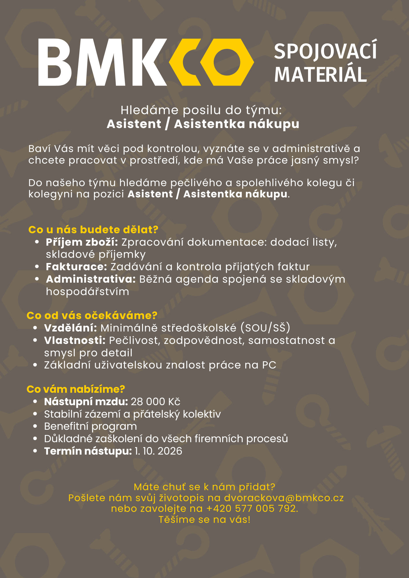 Hledáme asistenta/ku nákupu